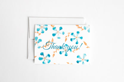 Thank You Blue Floral