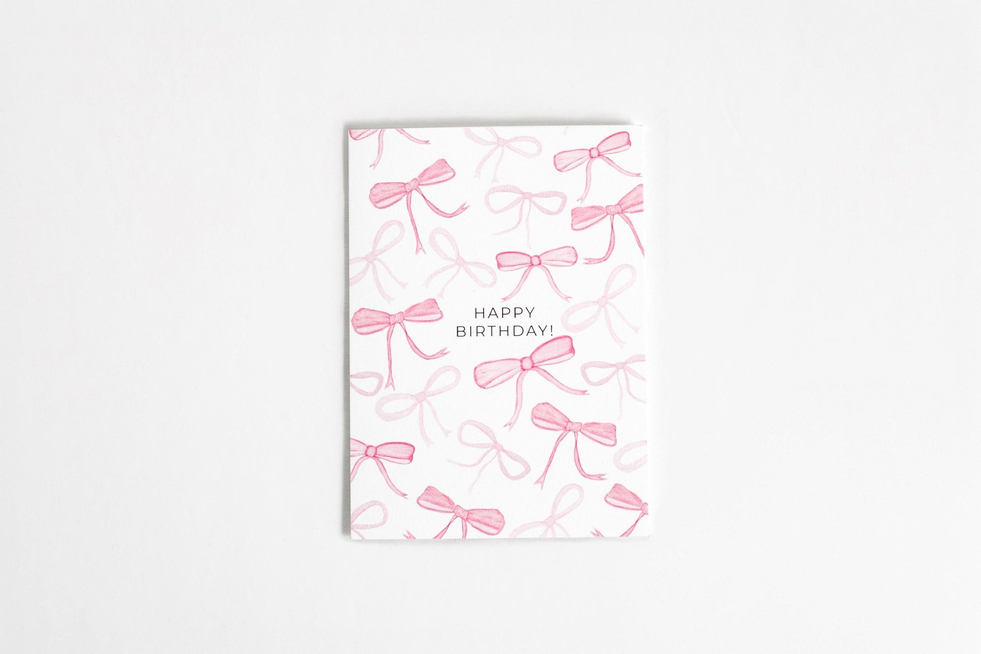 Bows Pink Birthday A2 Card | coquette aesthetic birthday card | girl card | pink birthday card | coquette card | Birthday card for her |